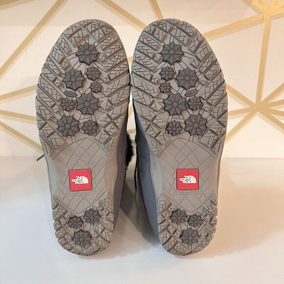 The North Face Nuptse Purna A0Z3 Insulated Waterproof Boots Gray US 9.5 - Picture 12 of 13